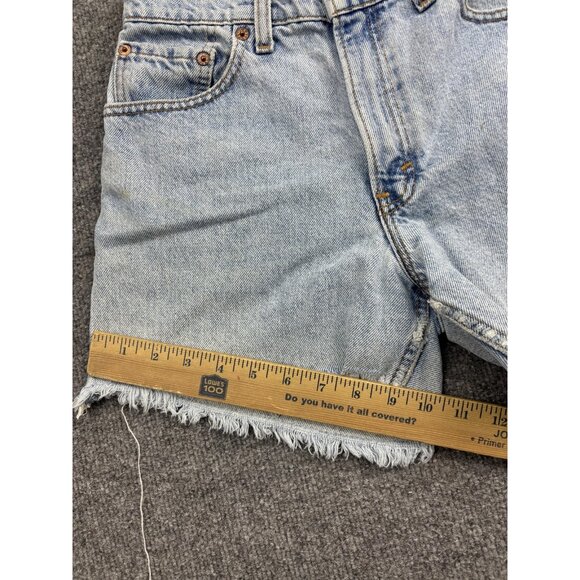 Vintage Levi's Denim Shorts Womens 5 Light Wash High Rise Cutoff 90s 37550-0291 - Picture 6 of 9